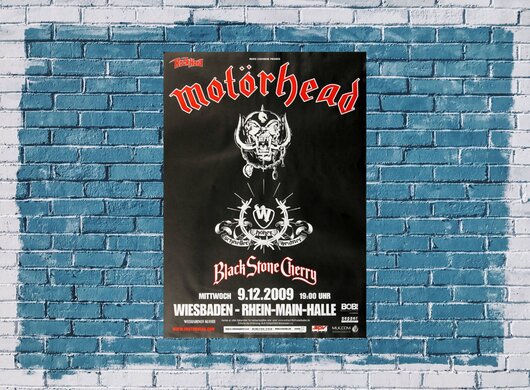 Motörhead  - Motörizer, Wiesbaden 2009 - Konzertplakat