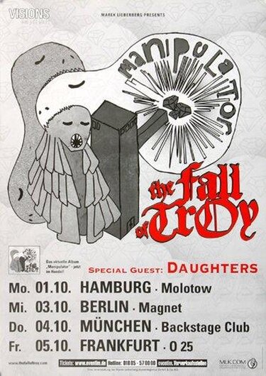 Manipulator - The Fall Of Troy, Tour 2007 - Konzertplakat
