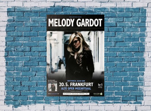 Melody Gardot - One And Only, Frankfurt 2009 - Konzertplakat