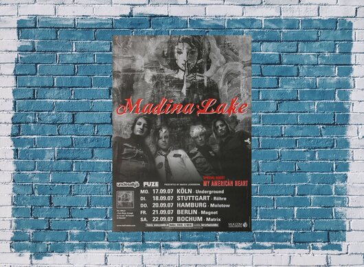 Madina Lake - Live To You, Tour 2007 - Konzertplakat