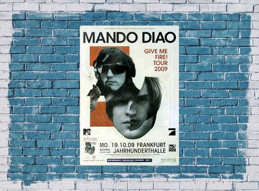 Mando Diao - Fire Live, Frankfurt 2009 - Konzertplakat
