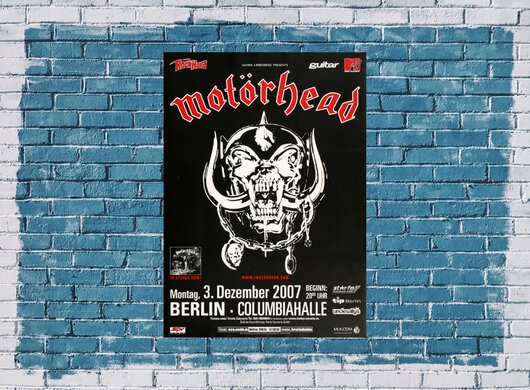 Motörhead  - Death Kiss, Berlin 2007 - Konzertplakat