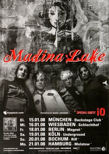Madina Lake - From Them To You, Tour 2008 - Konzertplakat