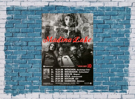 Madina Lake - From Them To You, Tour 2008 - Konzertplakat
