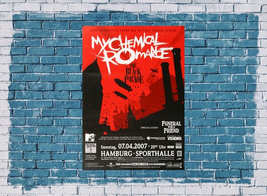 My Chemical Romance - Now Come One , Hamburg 2007 - Konzertplakat