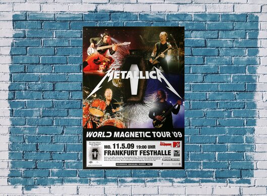 Metallica - World Magnetic , Frankfurt 2009 - Konzertplakat