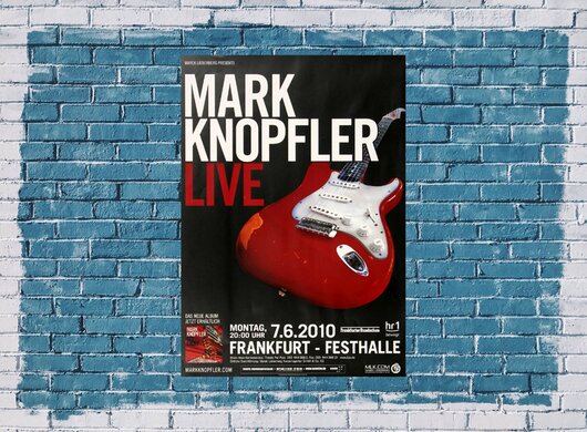 Mark Knopfler - Get Lucky Live, Tour 2010 - Konzertplakat