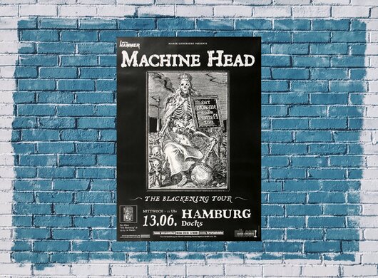 Machine Head - The Blackening, Hamburg 2010 - Konzertplakat