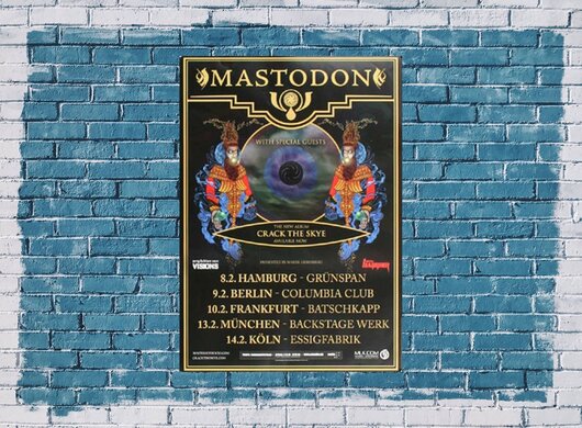 Mastodon - Crack The Skye, Tour 2010 - Konzertplakat