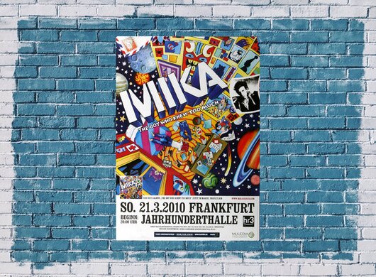 Mika - The Boy Who , Frankfurt 2010 - Konzertplakat
