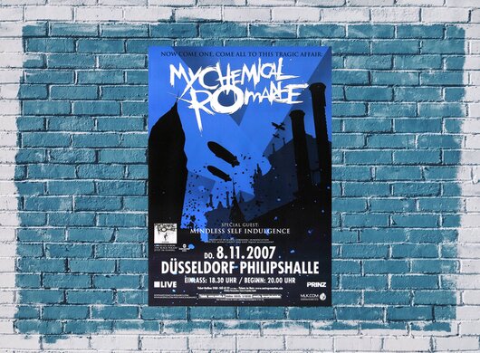 My Chemical Romance - Now Come One , Dsseldorf 2007 - Konzertplakat
