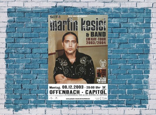 Martin Kesici - EM Kay, Frankfurt 2003 - Konzertplakat