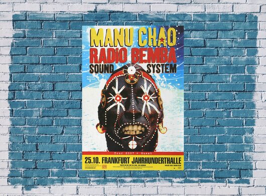 Manu Chao - Radio Bemba, Frankfurt 2007 - Konzertplakat