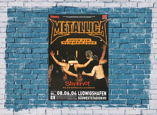 Metallica - Ludwigshafen, Tour 2004 - Konzertplakat