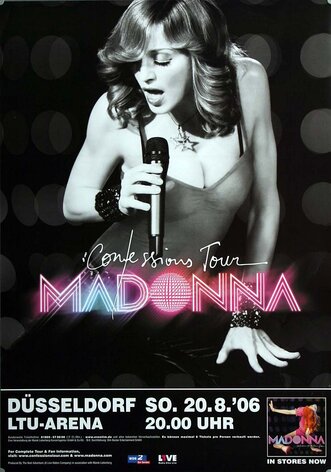 Madonna - Confessions DÜ, düsseldorf 2006 - Konzertplakat