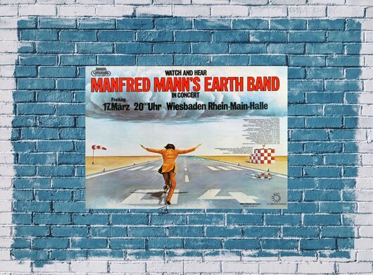 Manfred Manns Earth Band - Watch and Hear, Wiesbaden 1978 - Konzertplakat