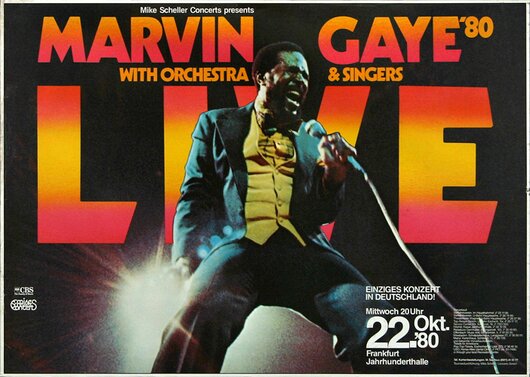Marvin Gaye - Reincarnation, Tour 1980 - Konzertplakat