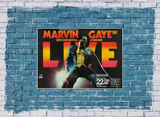 Marvin Gaye - Reincarnation, Tour 1980 - Konzertplakat