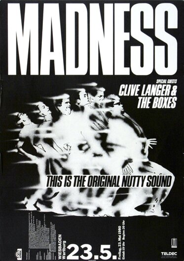 Madness - Nutty Tour , Wiesbadeny 1980 - Konzertplakat