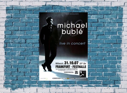Michael Bublé - Irresponsible, Frankfurt 2007 - Konzertplakat