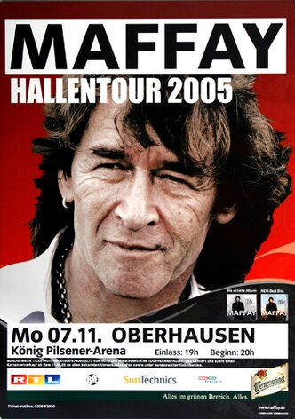 Peter Maffay - Laut & Leise, Oberhausen 2005 - Konzertplakat