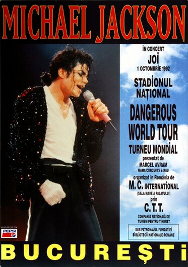 Michael Jackson - Live In , Bucharest 1992 - Konzertplakat