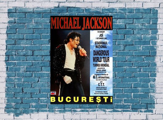 Michael Jackson - Live In Bucharest, 1992,  Konzertplakat