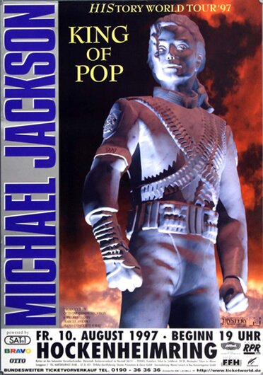 Michael Jackson - King of Pop , Hockenheimring 1997 - Konzertplakat