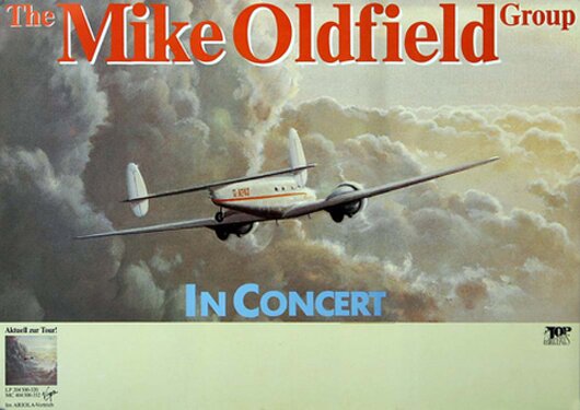 Mike Oldfield, Five Miles Out, Reprint Of The 90s, 1982, Konzertplakat