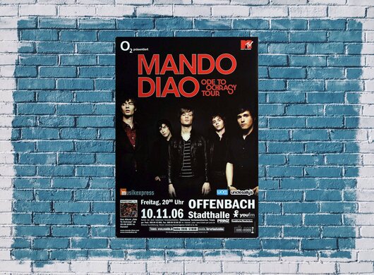 Mando Diao - Ochragy, Frankfurt 2006 - Konzertplakat