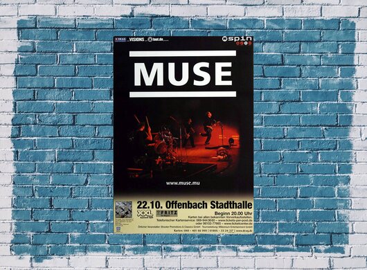 Muse - Absolution, Frankfurt 2003 - Konzertplakat
