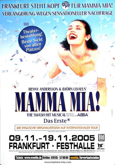 Mamma Mia - Smash Hit Musical, Frankfurt 2005 - Konzertplakat