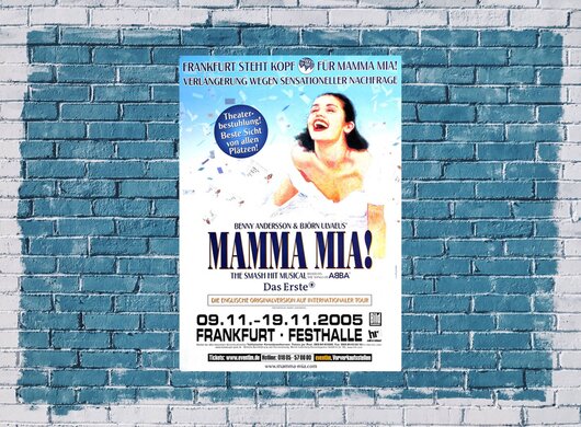 Mamma Mia - Smash Hit Musical, Frankfurt 2005 - Konzertplakat