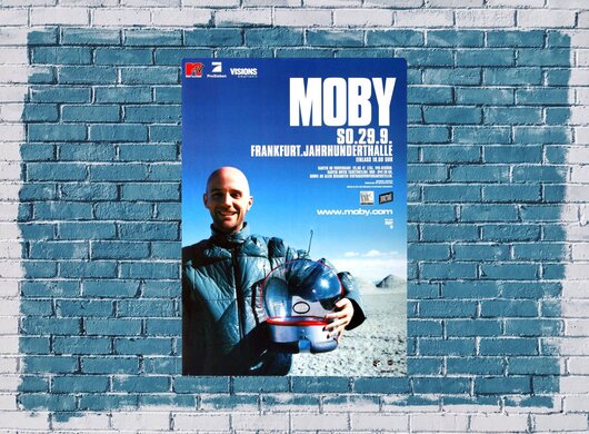 Moby - Play It Loud, Frankfurt 2002 - Konzertplakat