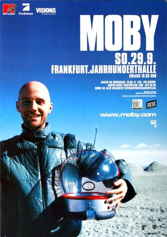 Moby - Play It Loud, Frankfurt 2002 - Konzertplakat