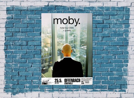 Moby - Moby Hotel, Frankfurt 2005 - Konzertplakat