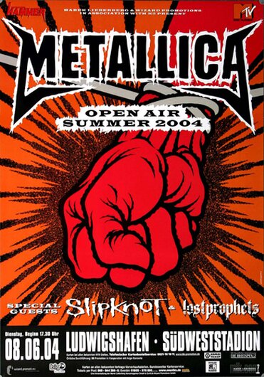 Metallica - Summer Open Air, Ludwigshafen 2004 - Konzertplakat