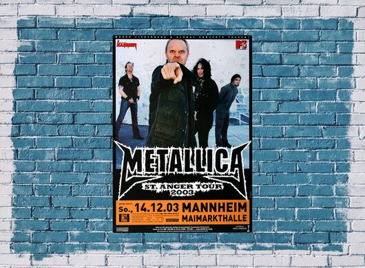 Metallica - St.Anger, Mannheim 2003 - Konzertplakat