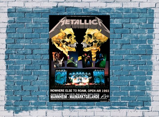 Metallica - Nothing Else Matters, Mannheim 1993 - Konzertplakat