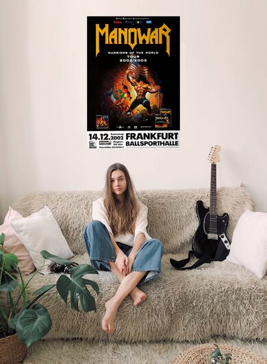 Manowar - World Tour 2002, Frankfurt 2003 - Konzertplakat