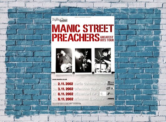 Manic Street Preachers - Forever, Tour 2002 - Konzertplakat