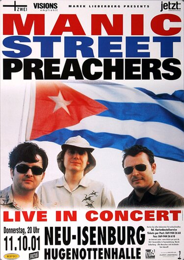 Manic Street Preachers - The Masses, Neu-Isenburg  2001 - Konzertplakat