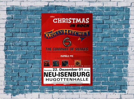 Molly Hatchet - Christmas Rock, Neu-Isenburg & Frankfurt 2001 - Konzertplakat