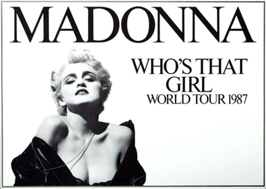 Madonna - Whos That Girl,  1987 - Konzertplakat