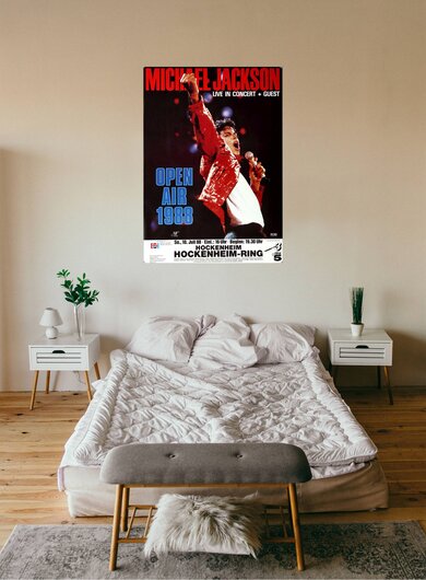 Michael Jackson - Bad World, Hockenheimring 1988 - Konzertplakat