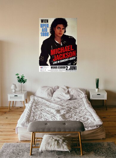 Michael Jackson - Open Air in Wien, Wien 1988 - Konzertplakat