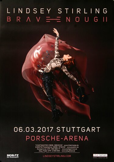 Lindsey Stirling - Brave Enough , Stuttgart 2017 - Konzertplakat