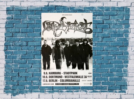 Limp Bizkit - Shark Attack, Tour 2009 - Konzertplakat