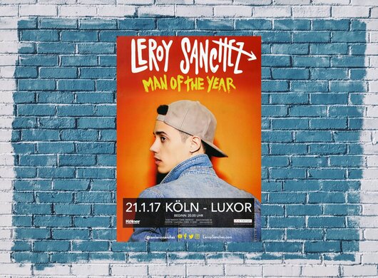 Leroy Sanchez - Man Of The Year, Köln 2017 - Konzertplakat