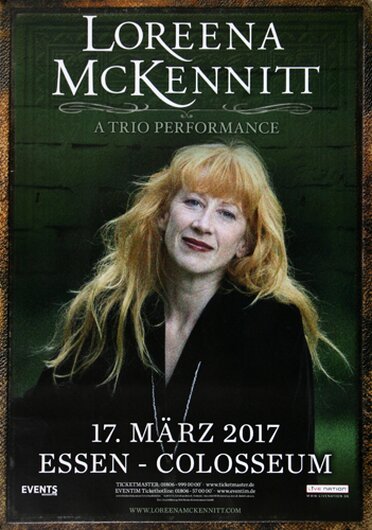 Loreena McKennitt - Trio Performance , Essen 2017 - Konzertplakat
